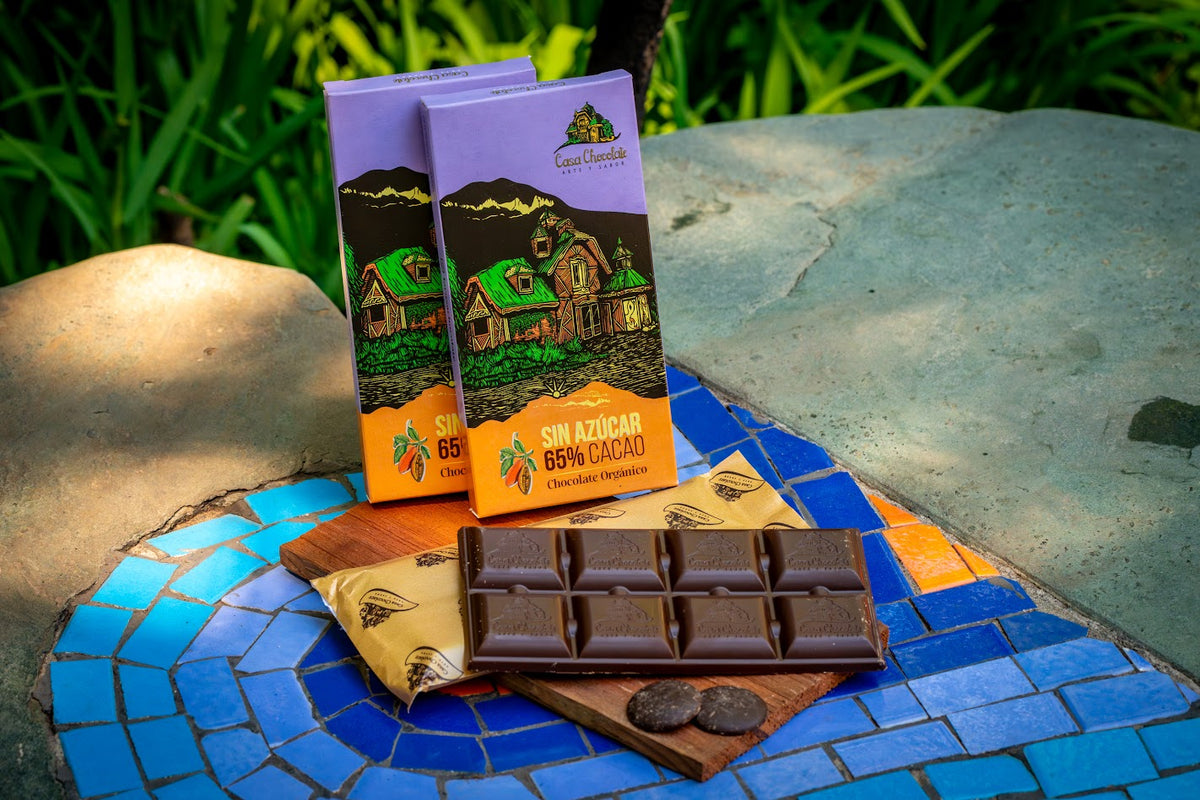 Barra Chocolate Sin Azúcar 65% Cacao