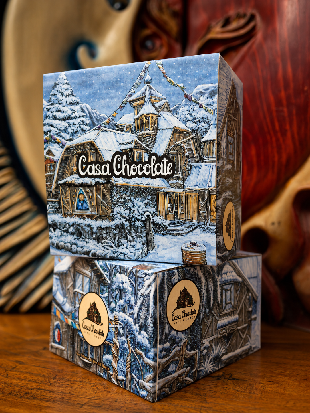 Caja Chocolate invierno - Mediana
