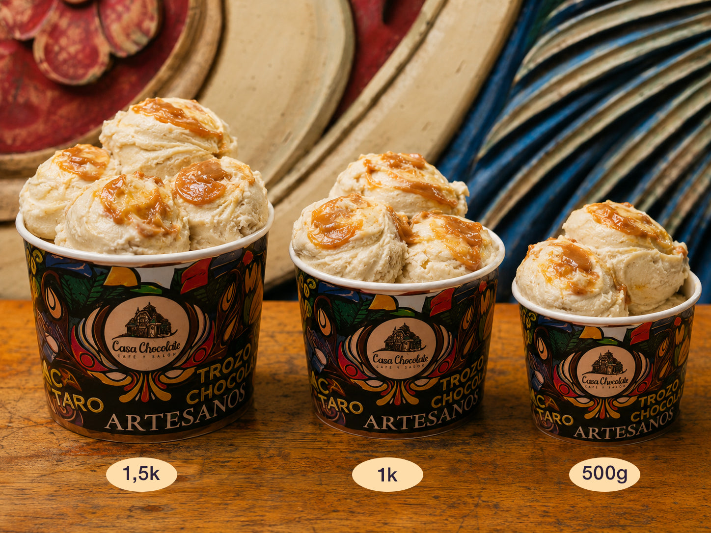 Helado Plátano manjar